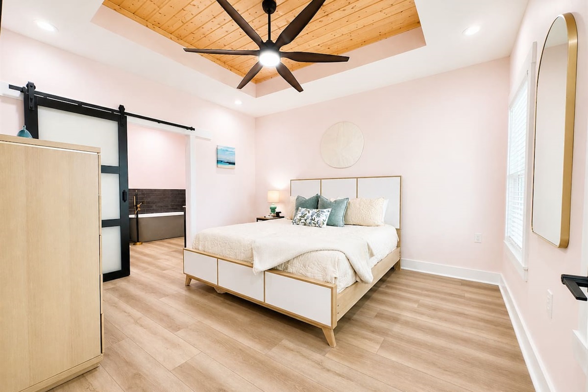 Welcome to a calm, cozy bedroom designed for restful nights.