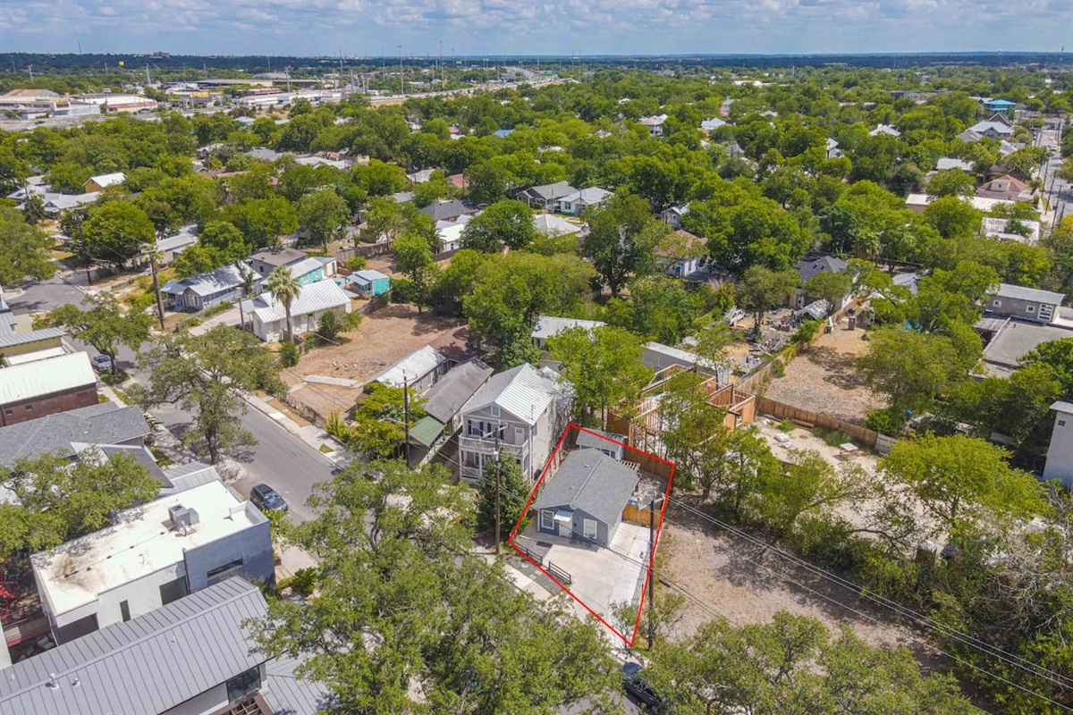 Aerial view on top 