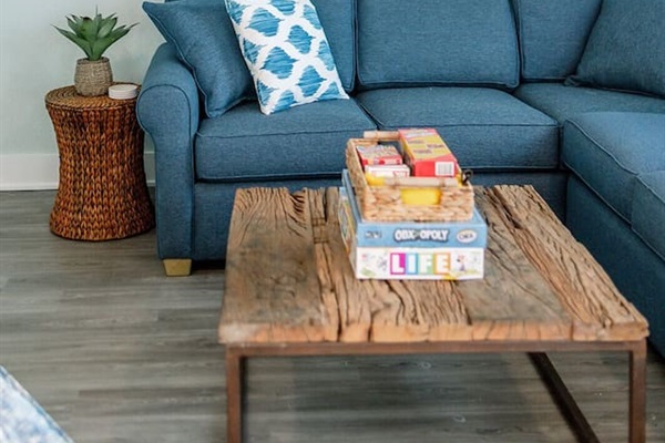 A warm and welcoming gathering space designed for making vacation memories.