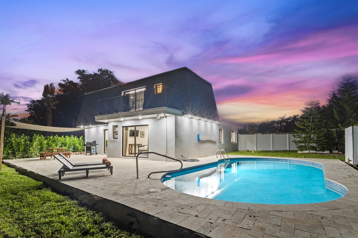 Sunsets By the Pool!