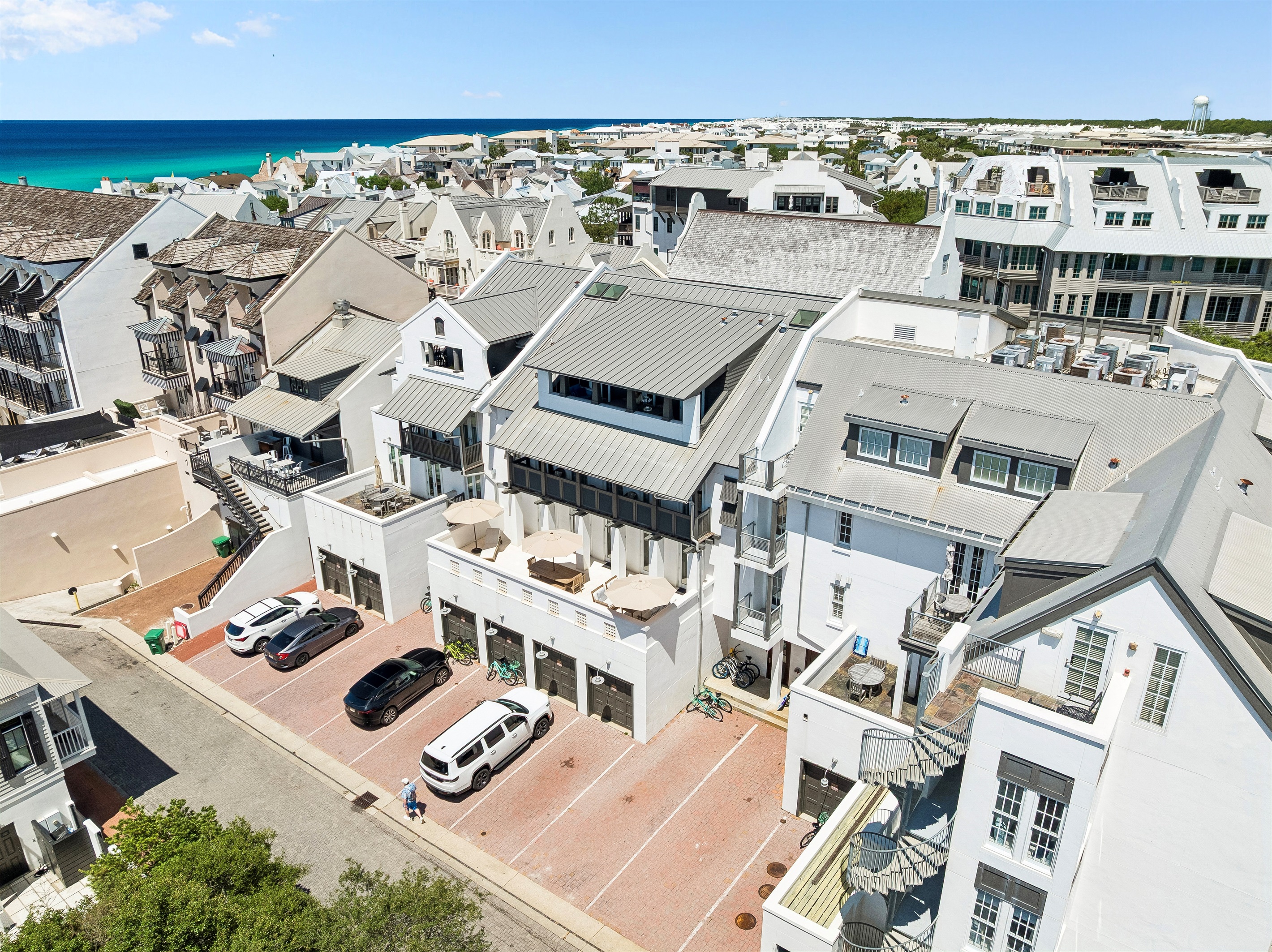 This condo has a dedicated double-depth parking space that can accommodate two vehicles.  There is also nearby street parking should you need it.