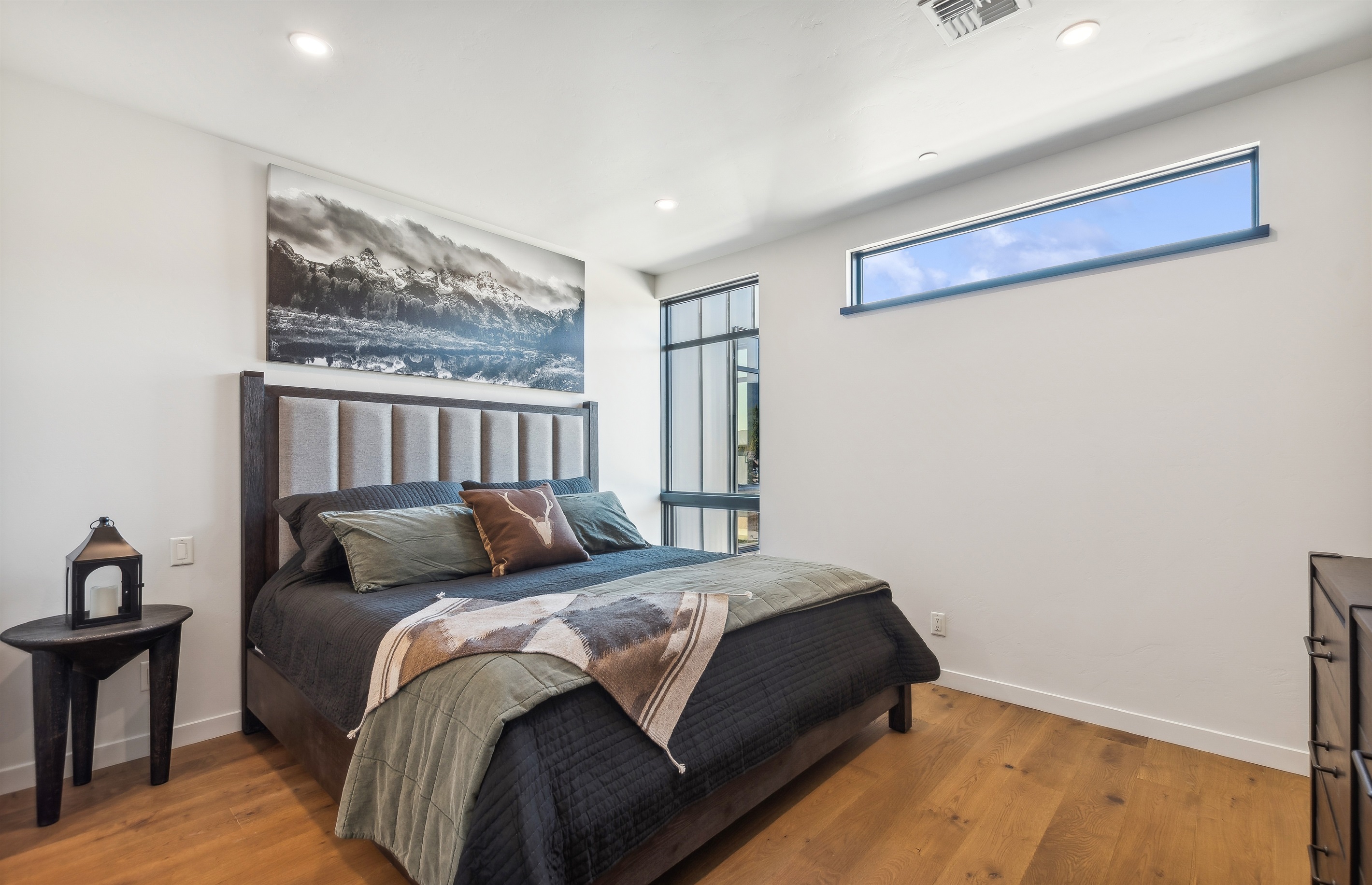 Cozy up in this comfortable king bed after a full day of adventure