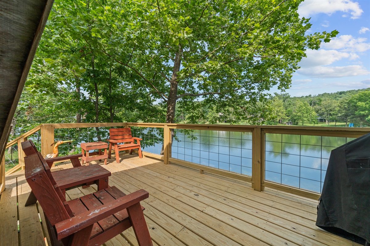 Lake view from the deck