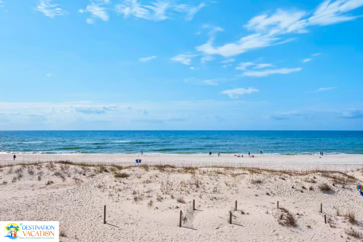 A picture-perfect beach awaits just beyond your doorstep.