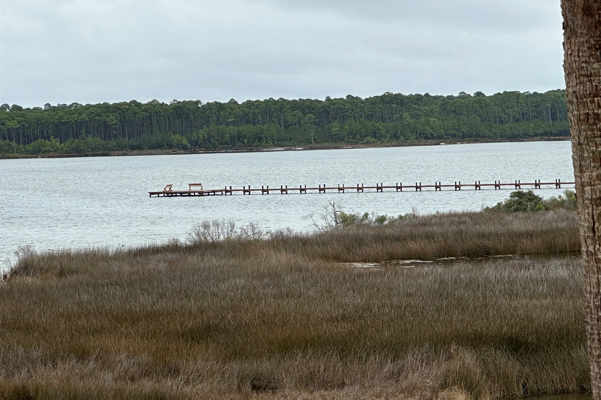 New fishing dock in front of our house