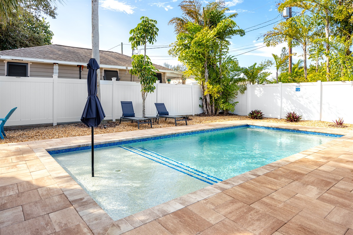 Built in sun deck