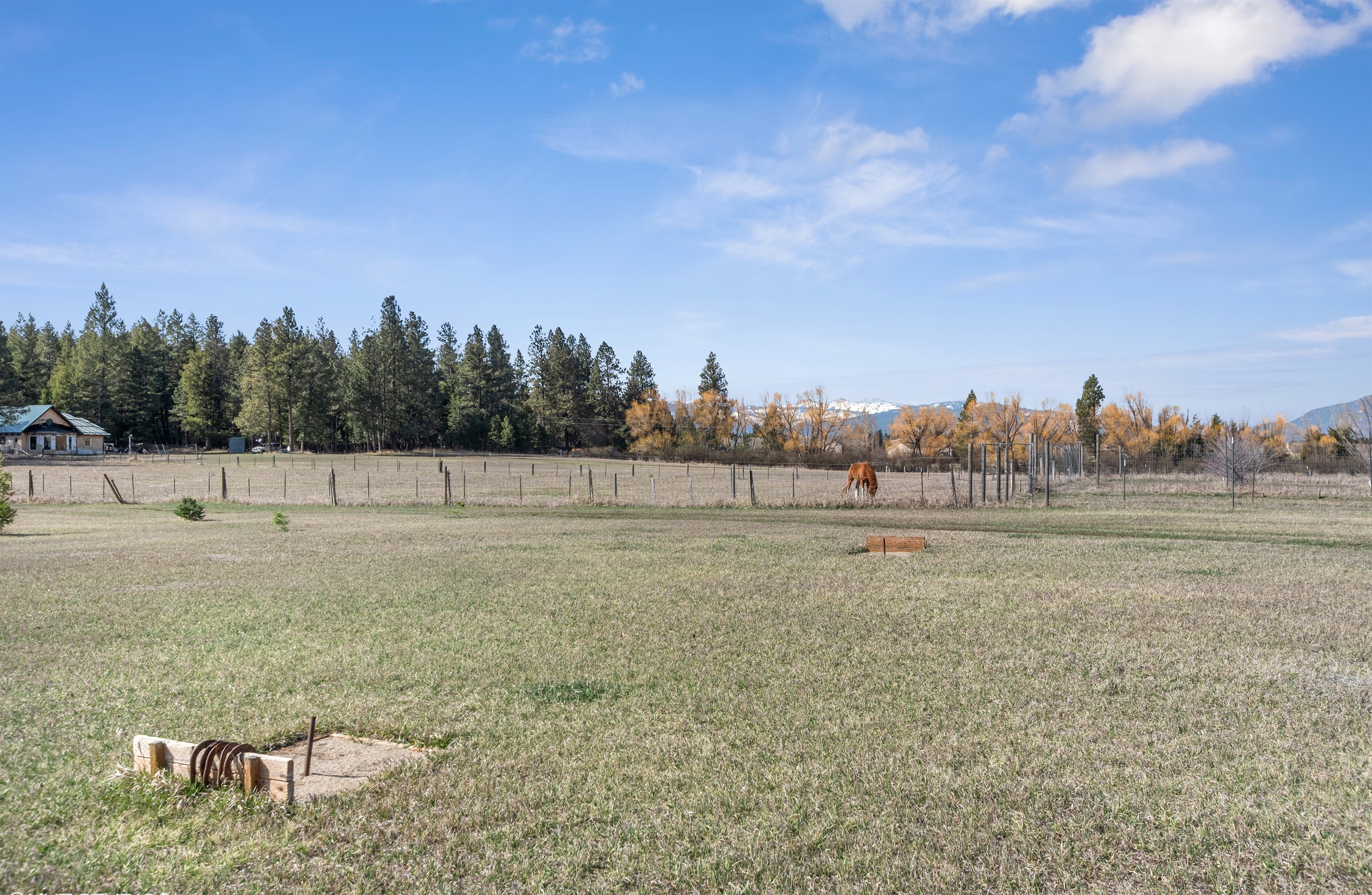 Farm views to enjoy while playing a friendly game of horseshoes