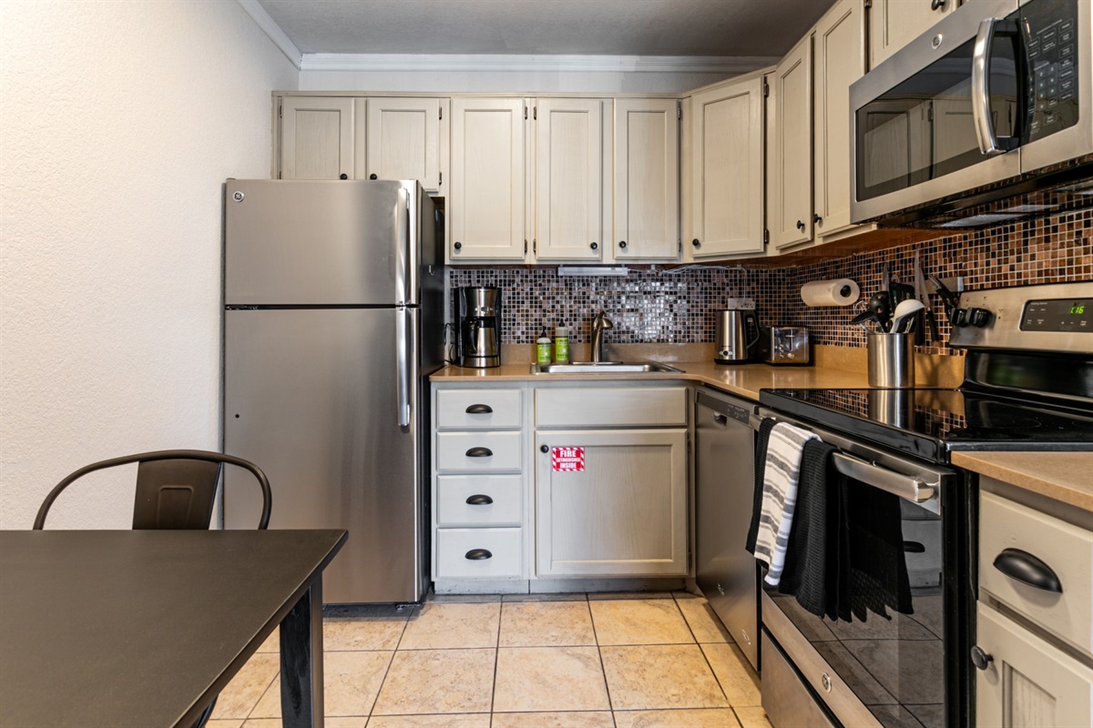Well equipped kitchen