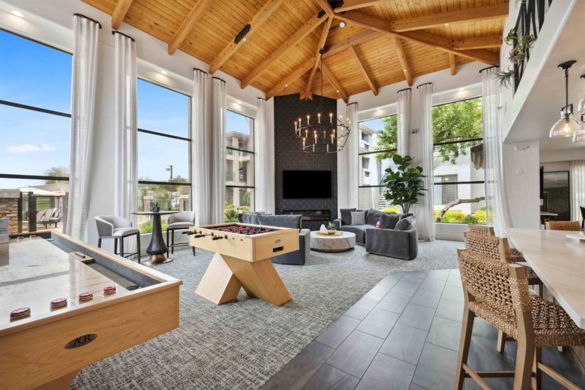 communal sitting and amenities