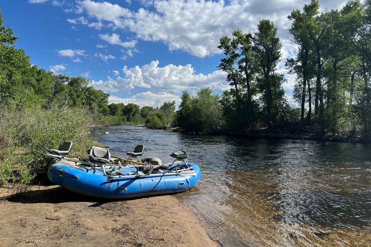 A short 10-minute walk from the cabins will put at the banks of the beautiful Encampment River