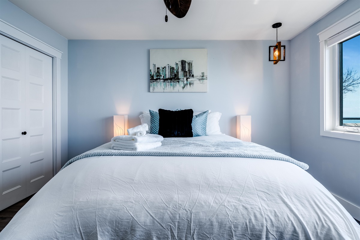 Queen Bedroom A sculptural space that blends function and form