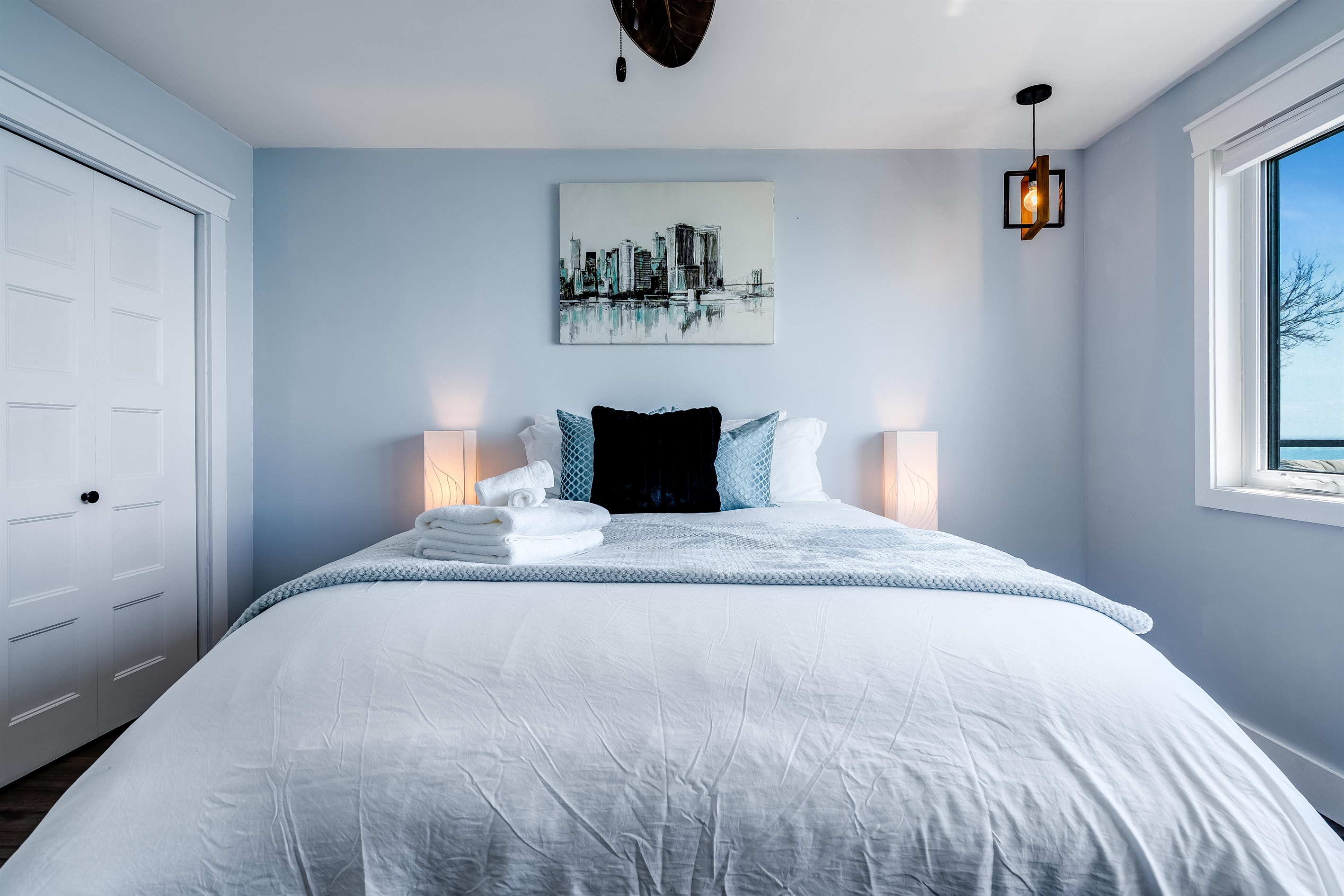 Queen Bedroom A sculptural space that blends function and form