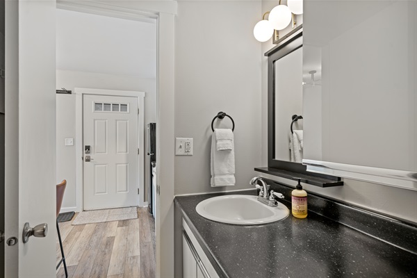 Enjoy all the extras like hand soap, shampoo, conditioner and hair dryer