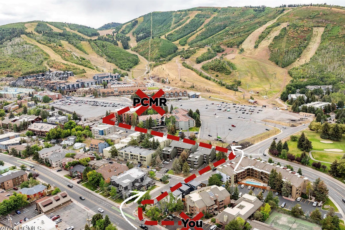 4 minute walk from PCMR