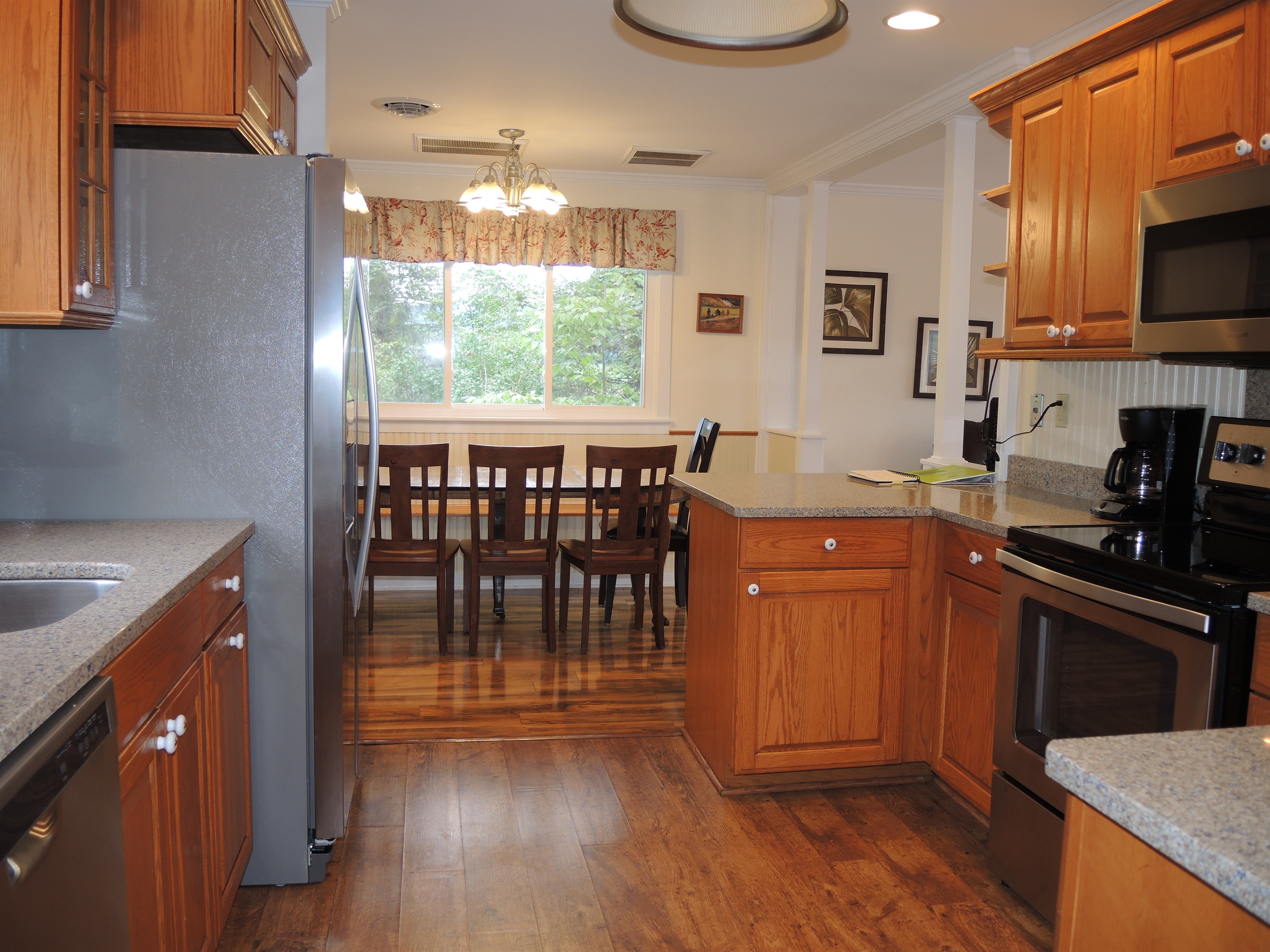 Kitchen and dining area
