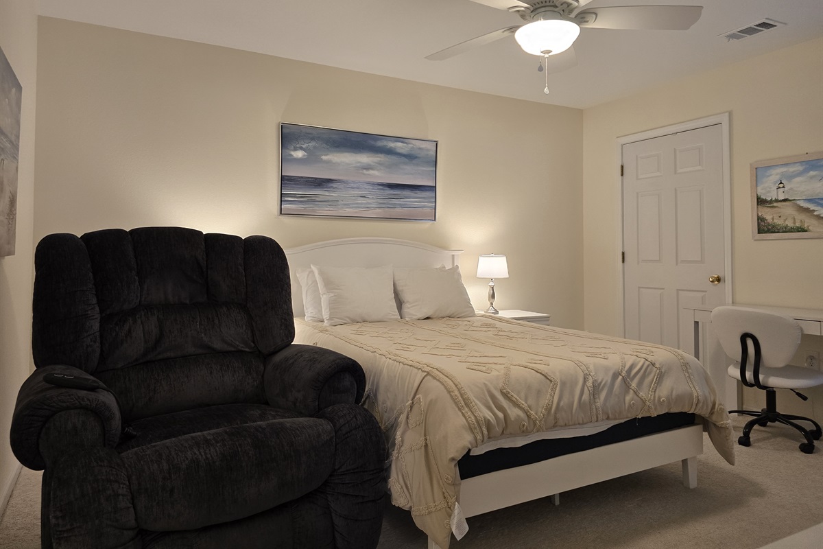 King Master Suite with Desk for Remote Work