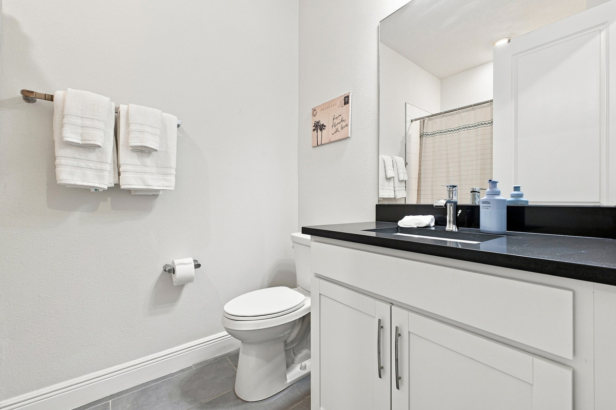 Full Bath Off Queen Room & Laundry/Garage
