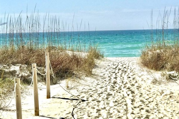 Easy Beach Access. No stairs or dunes to walk over.