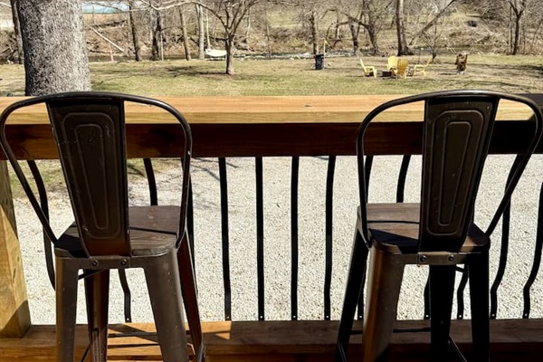 Winter view from your deck