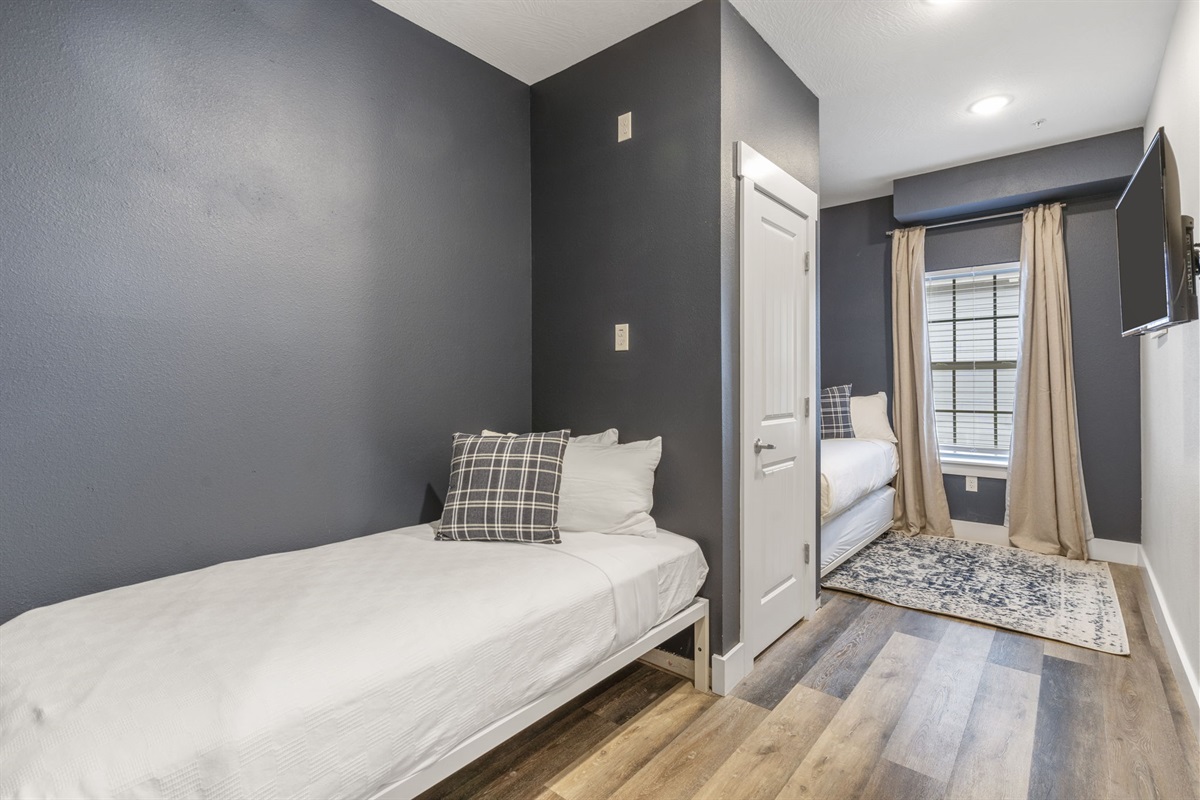 Main level twin beds w/ bath across the hall