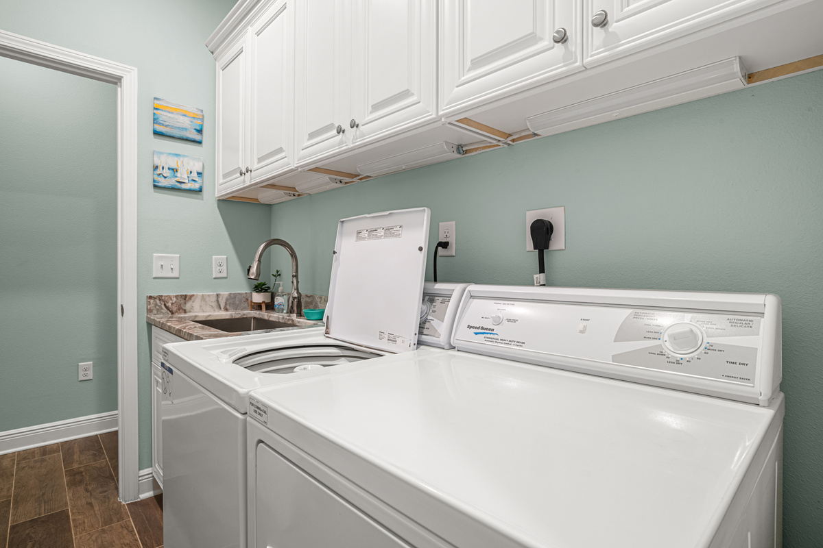 Laundry room for our guests to use.
