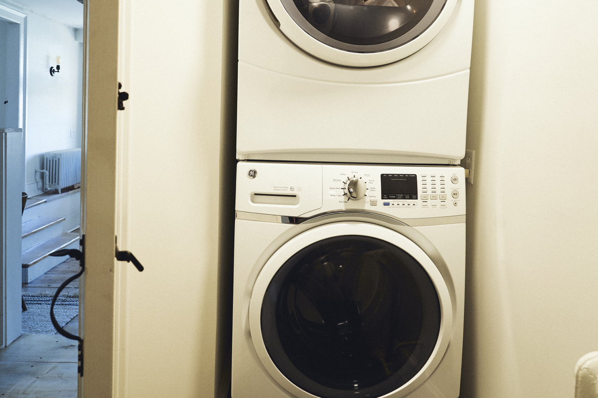 The in-unit washer and dryer