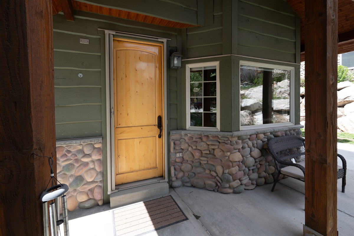 Welcoming entry to your private retreat.