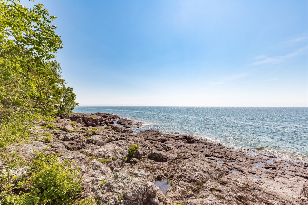 Northeast view of the shore.