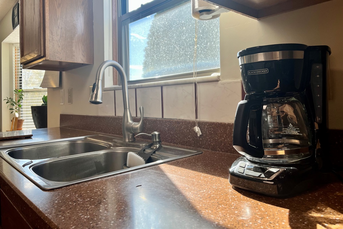 The well-stocked kitchen