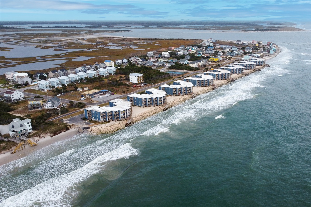 Topsail Reef, located at the north end of Topsail Island