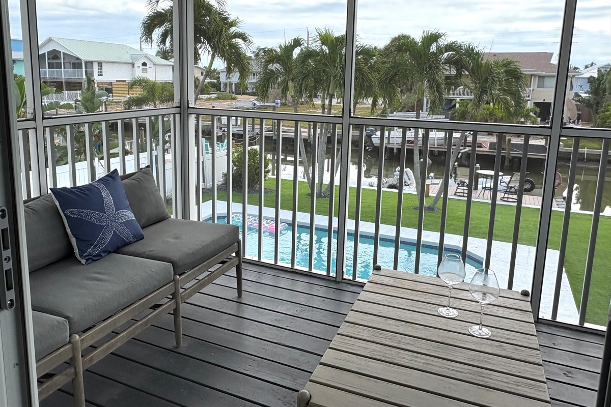 Vista (upper unit) balcony