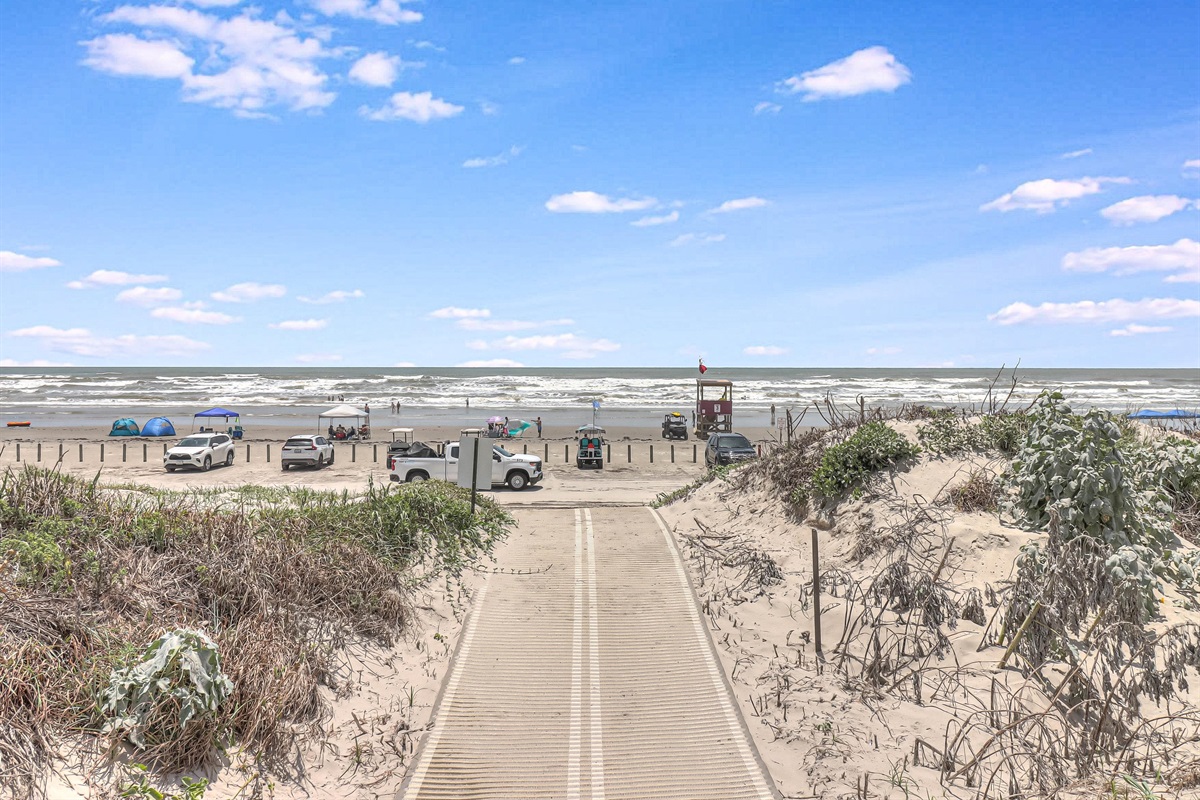 View of Beach from Private Beach Acces