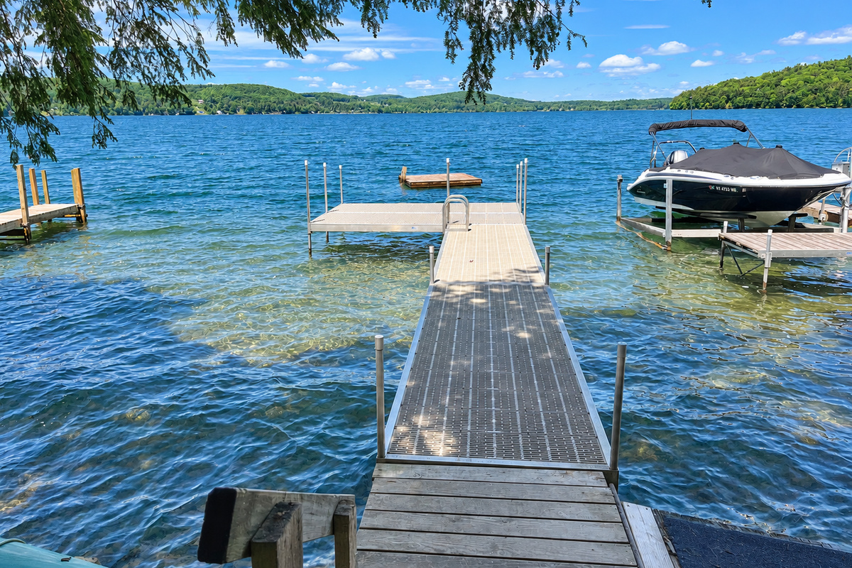 Otsego Lake waterfront shared with other residents of the Lippitt development.
