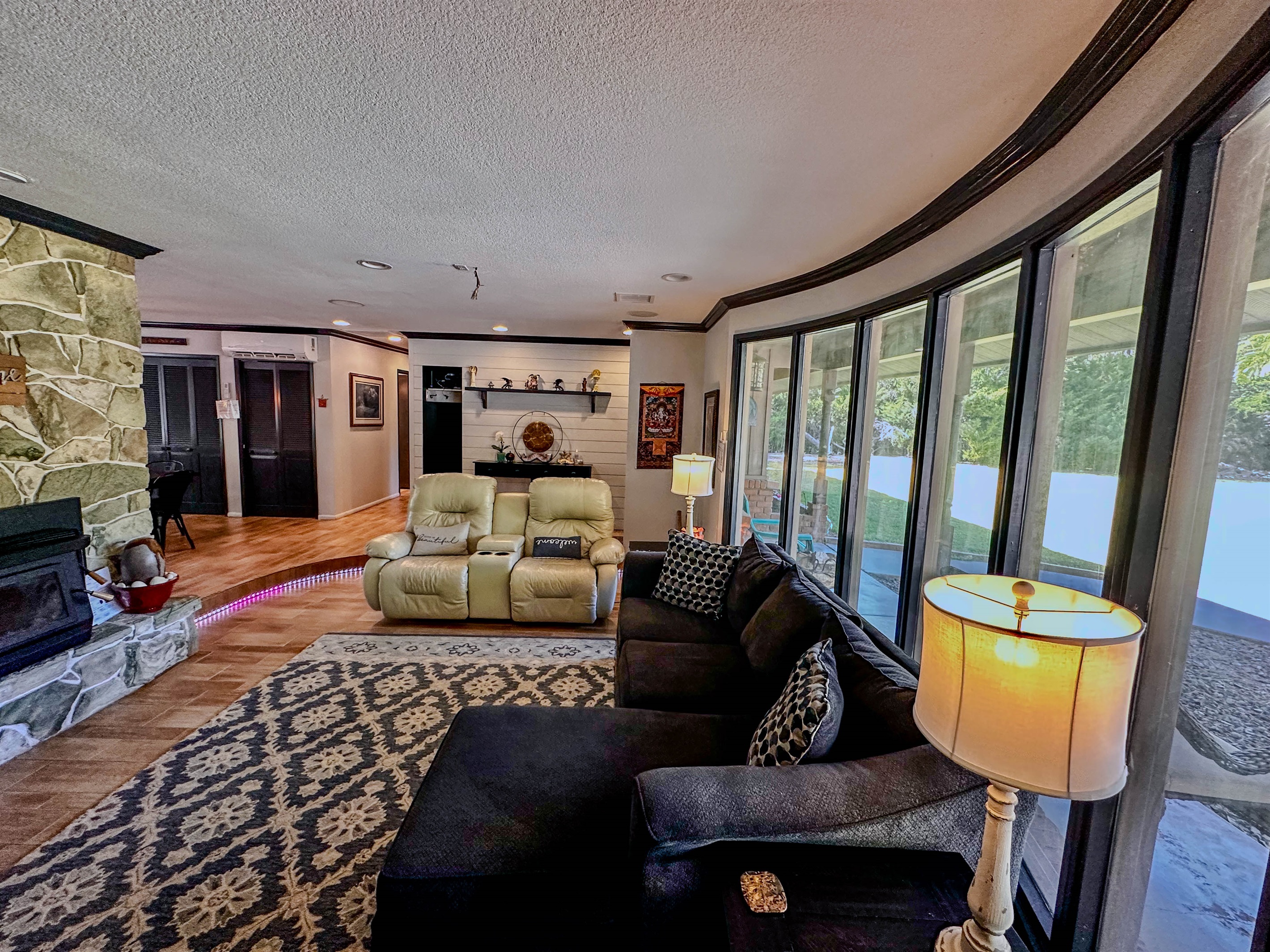 Living Room with Fire Place/Stove