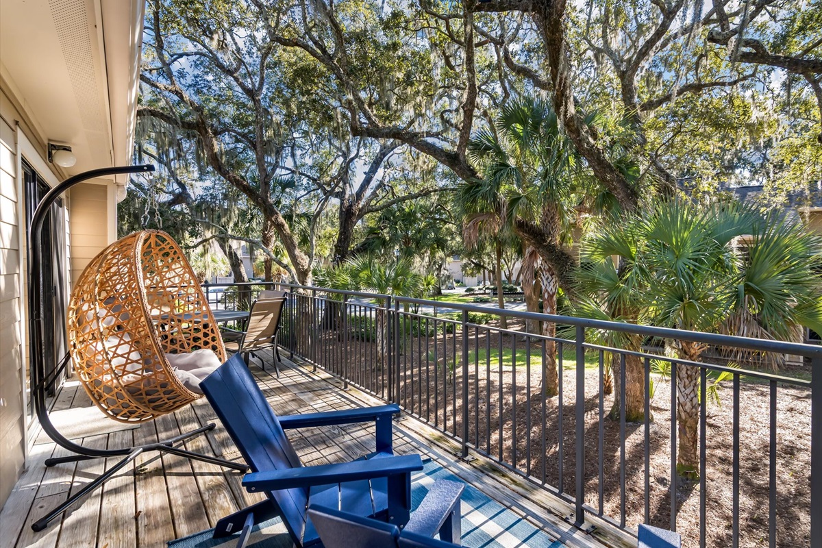 Raised deck with lowcountry views