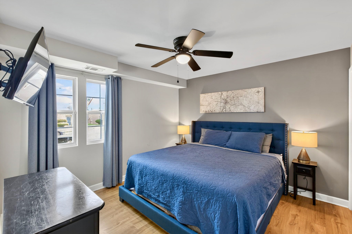 Plenty of natural light in this king bedroom!