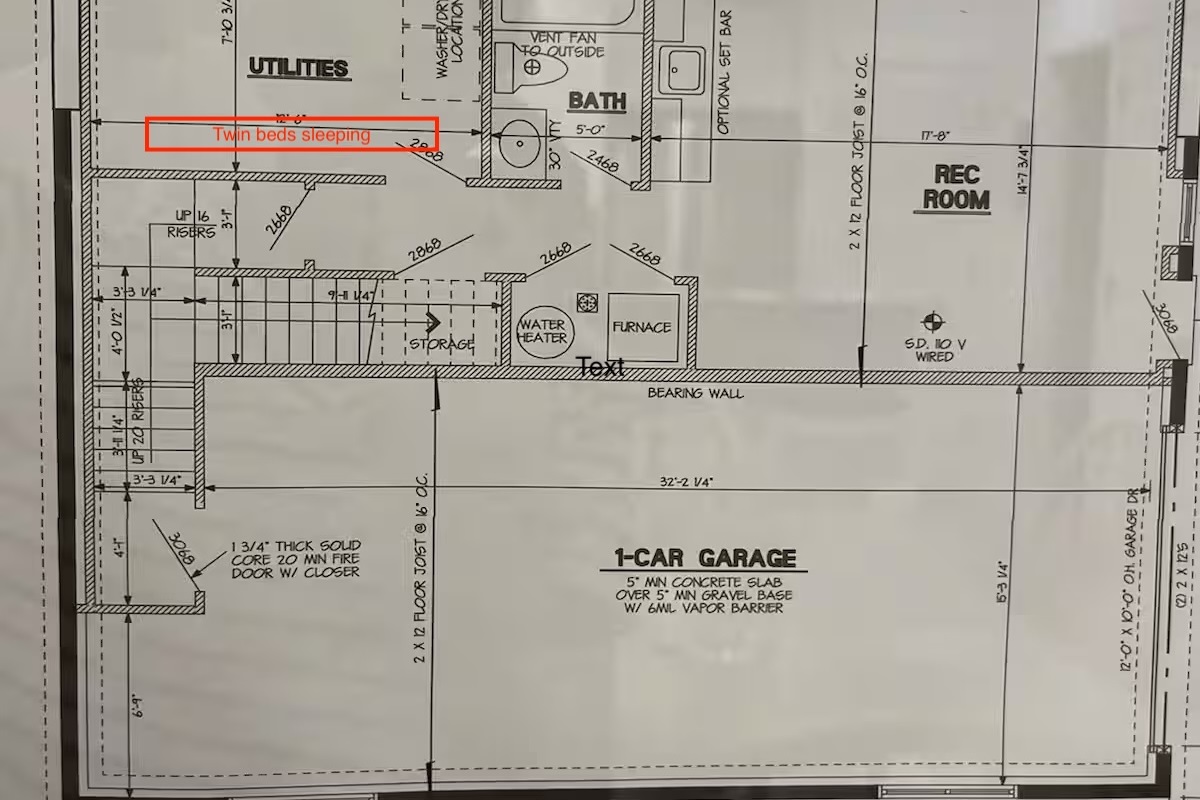 lower level floor plan