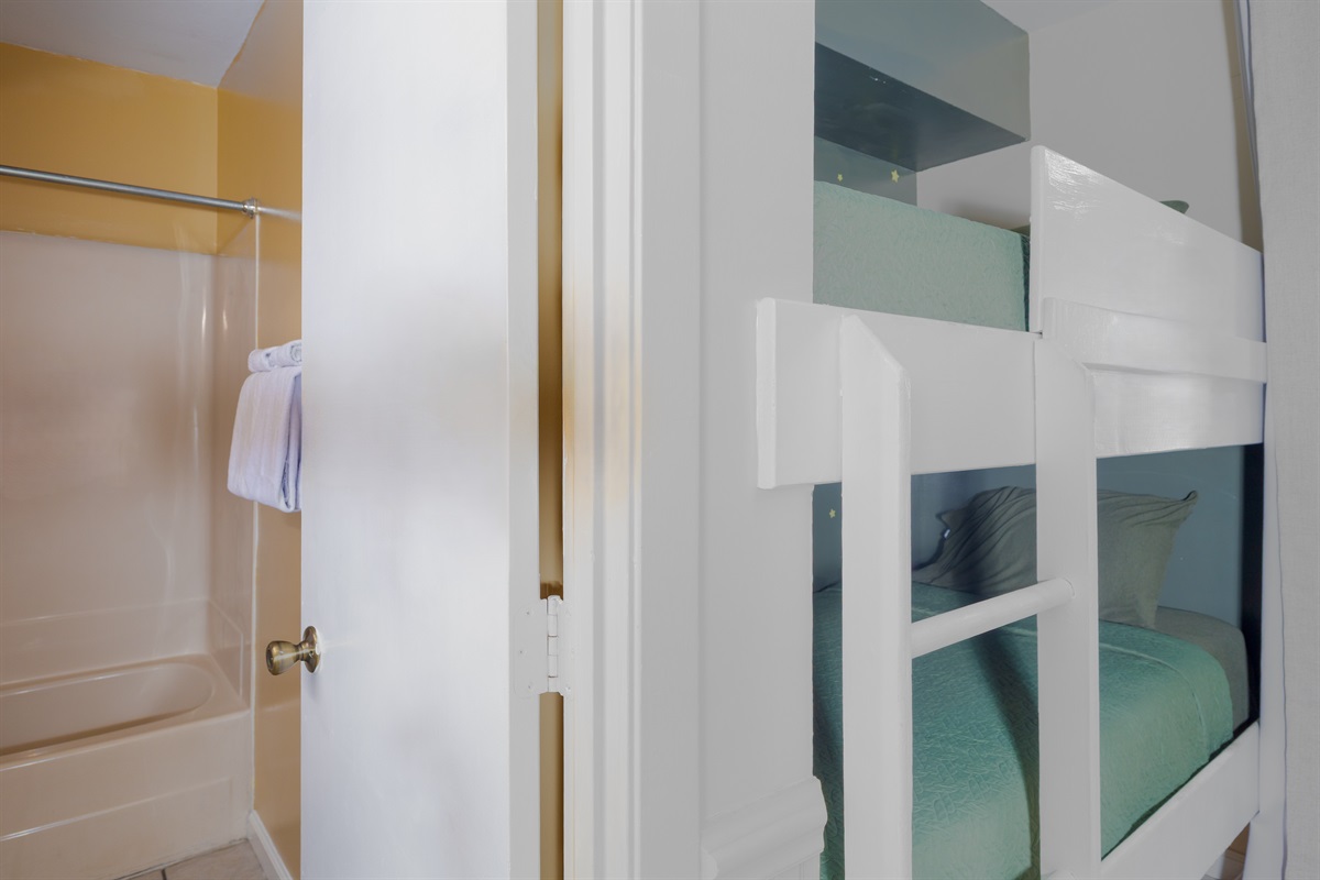 Bunk bed offers a compact and efficient sleeping solution