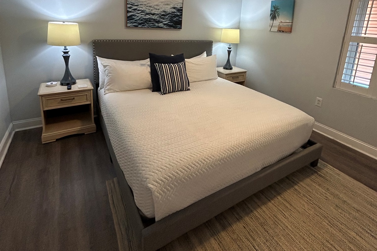 King Bedroom, Oceanview, 101, Isle of Palms, SC | IOP Escapes