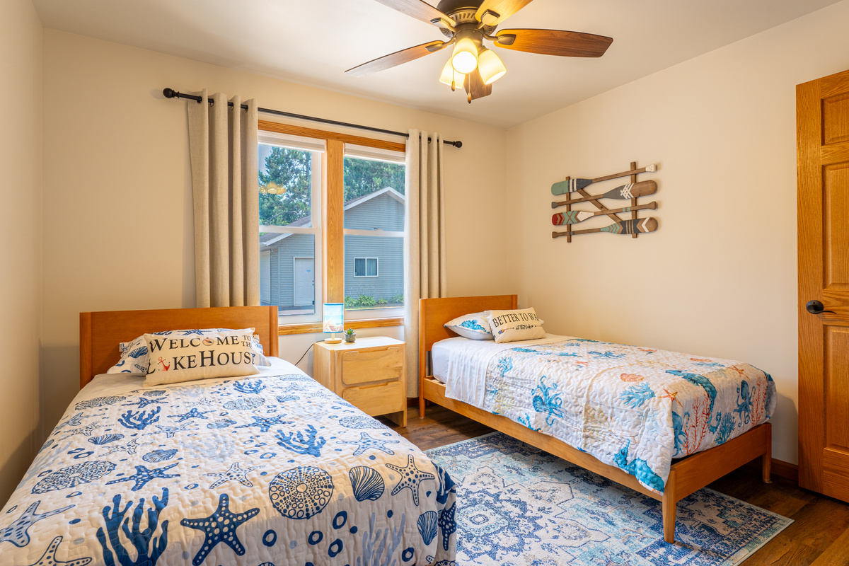 Kids will sleep comfortably and in style after a great day at the lake!