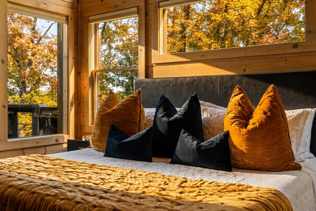 Chic and luxe bedding offering the best of comfort.