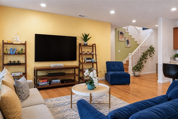 Alternate angle of open living room
