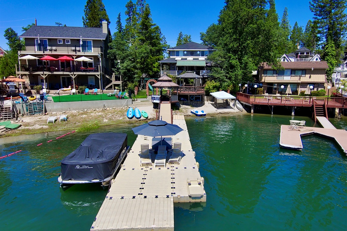 View of our home from our boat dock