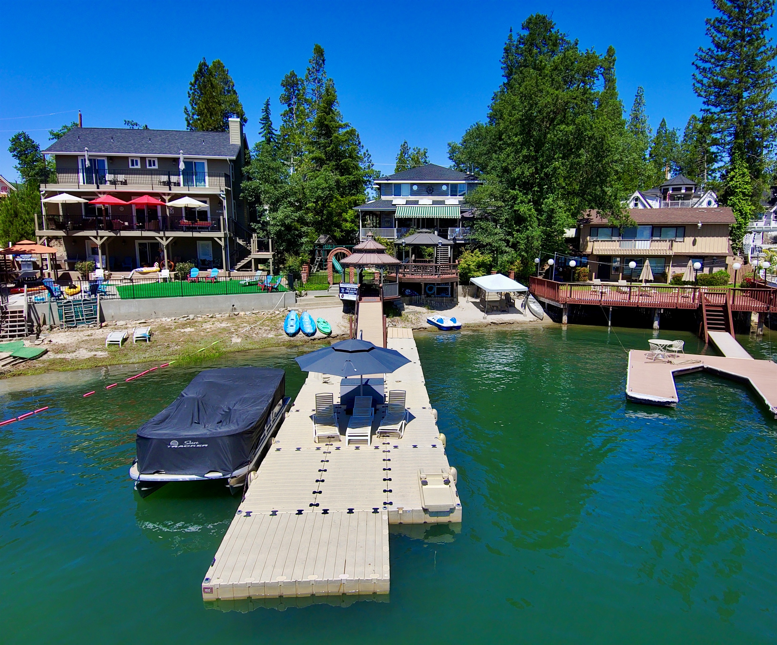 View of our home from our boat dock