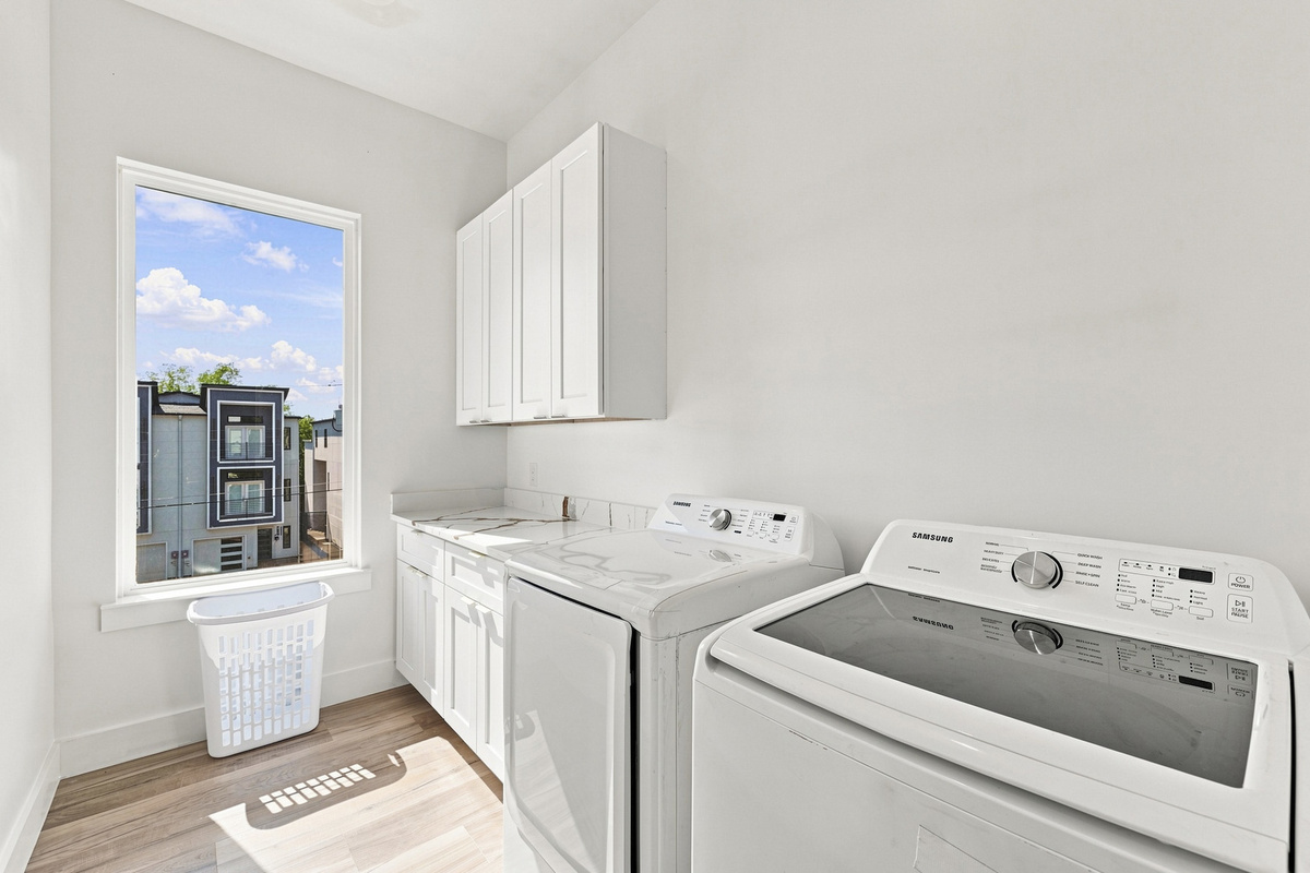 Bright, airy space with modern appliances and a view for your convenience!