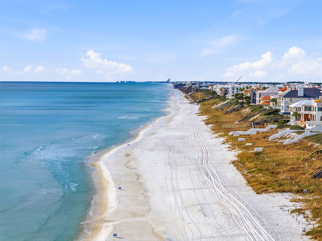 Emerald coast views for miles! Experience the beauty of the Gulf with our dedicated beach access.