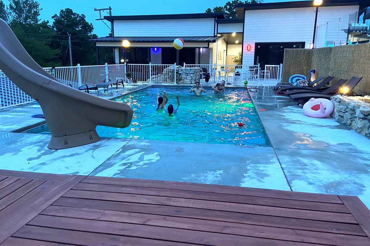 Saltwater Pool w/Water Slide