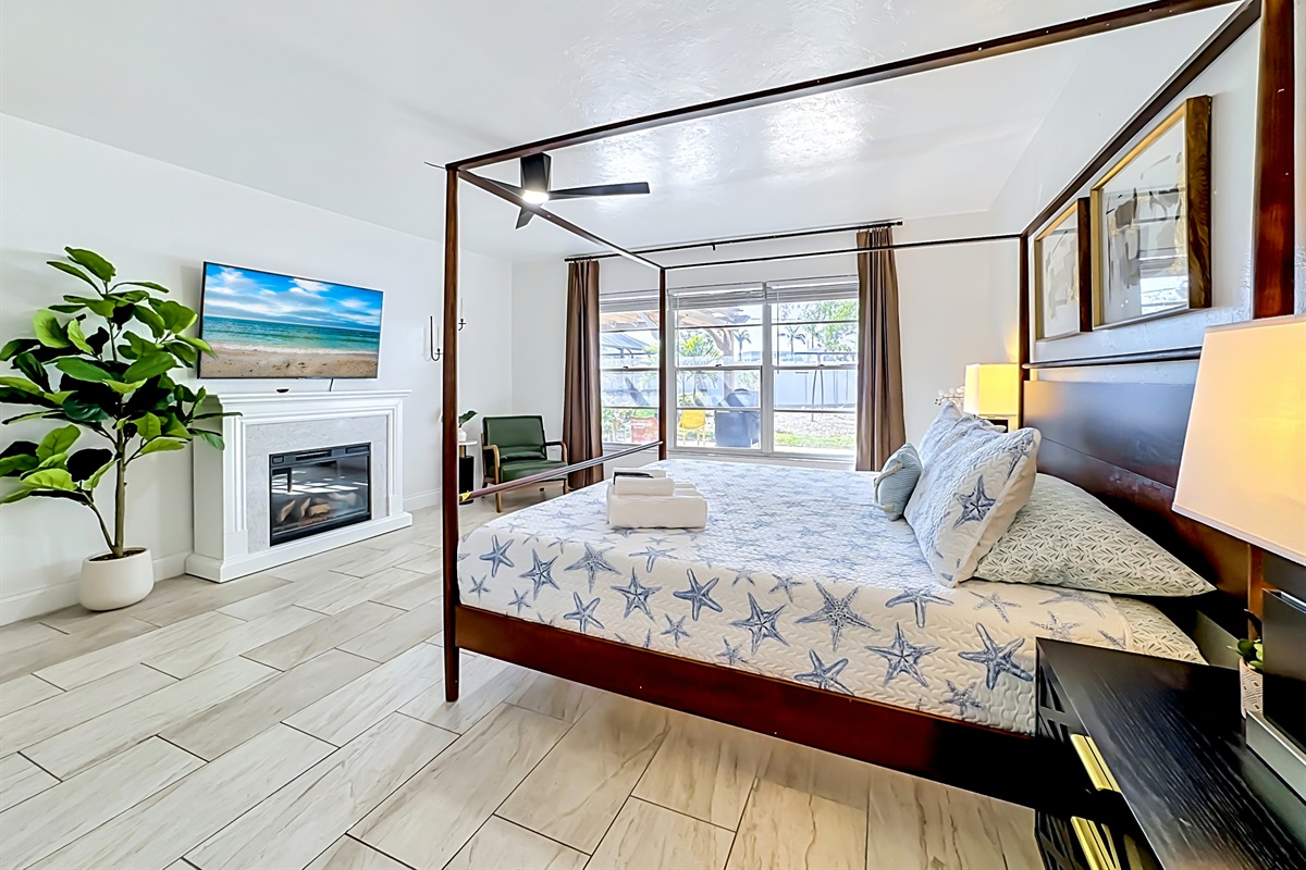 Our master bedroom at Casa del Mar.
