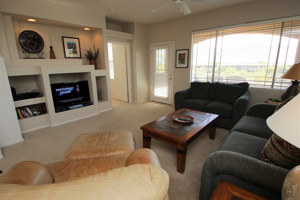 Patio access from the living room