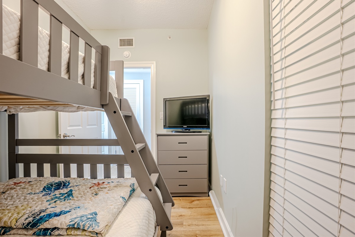 Bunk room with smart TV